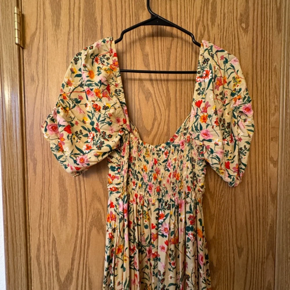 Balielf Lilit Cream Ruffled Tiered Midi Sundress - Picture 7 of 9